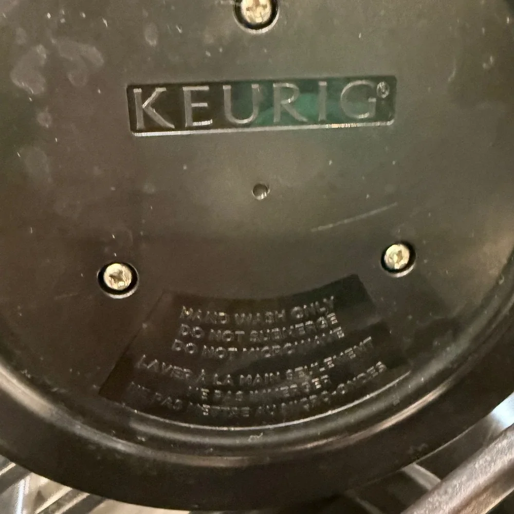Keurig K-Carafe Coffee Pot Replacement Black‎ Chrome Unisex OS Like New Thermal